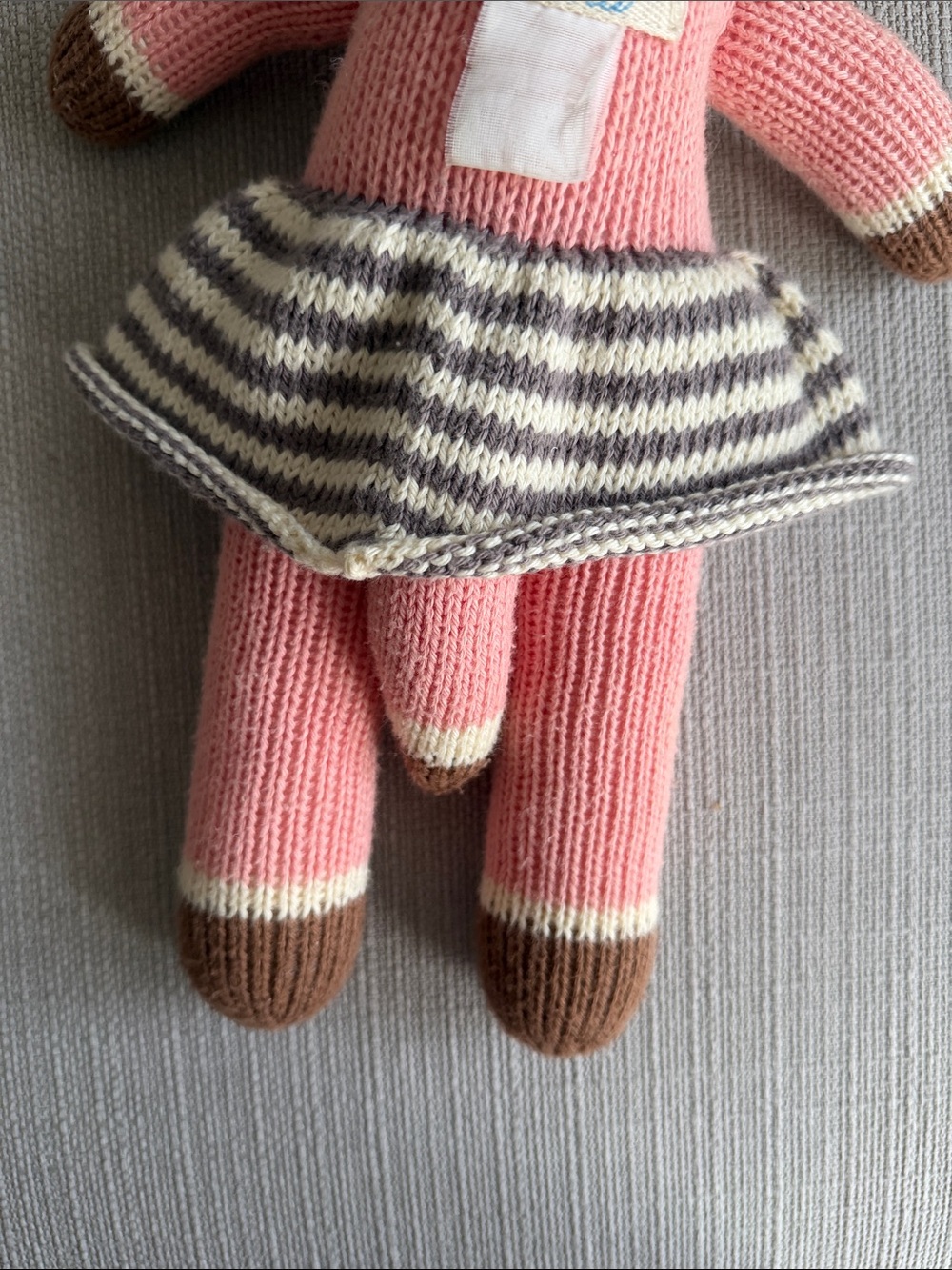 Blabla Suzette the fox Hand-Knit Plush Toy for Kids 12’’ size-mini - Picture 5 of 8